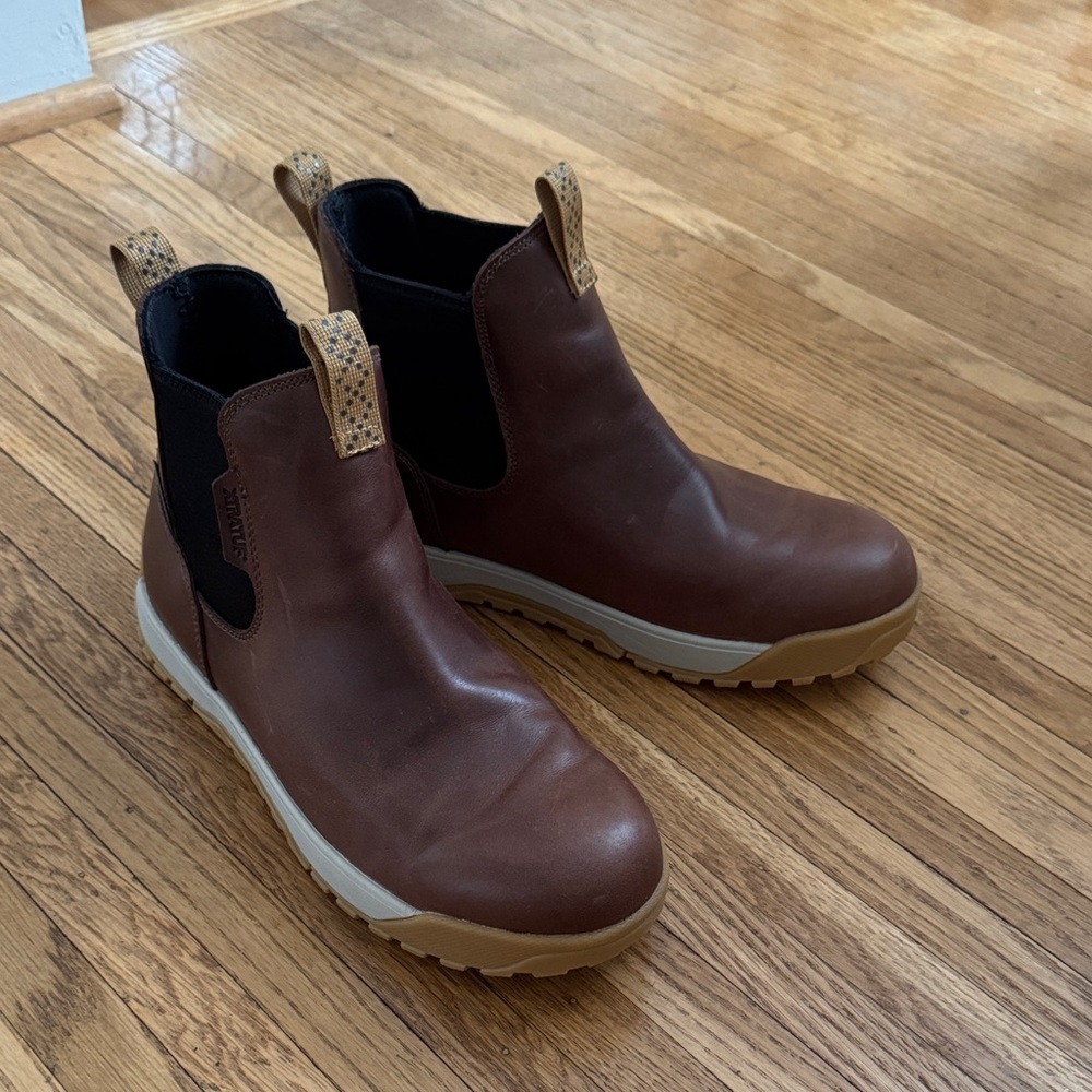 Brown Leather Ankle Boots
